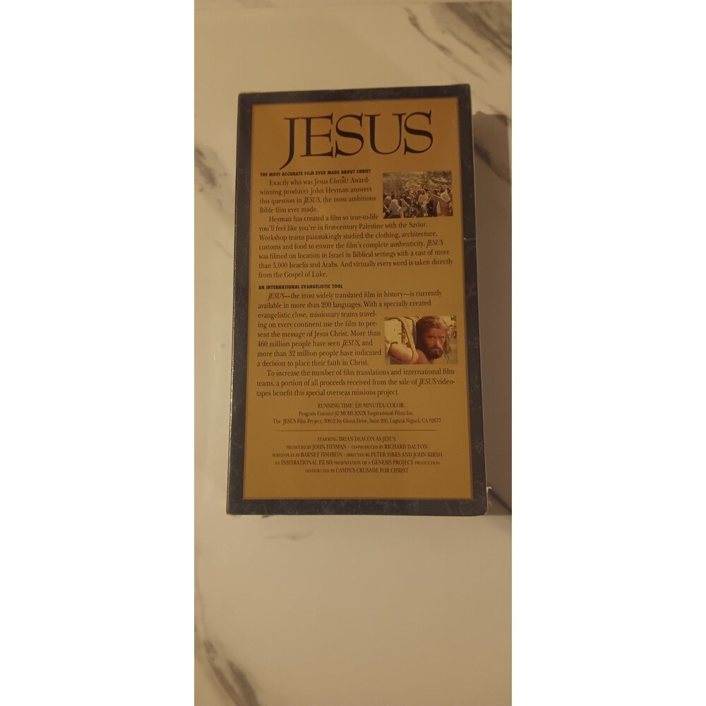 JESUS VHS Video Christian Inspirational Story Sealed - Picture 2 of 3